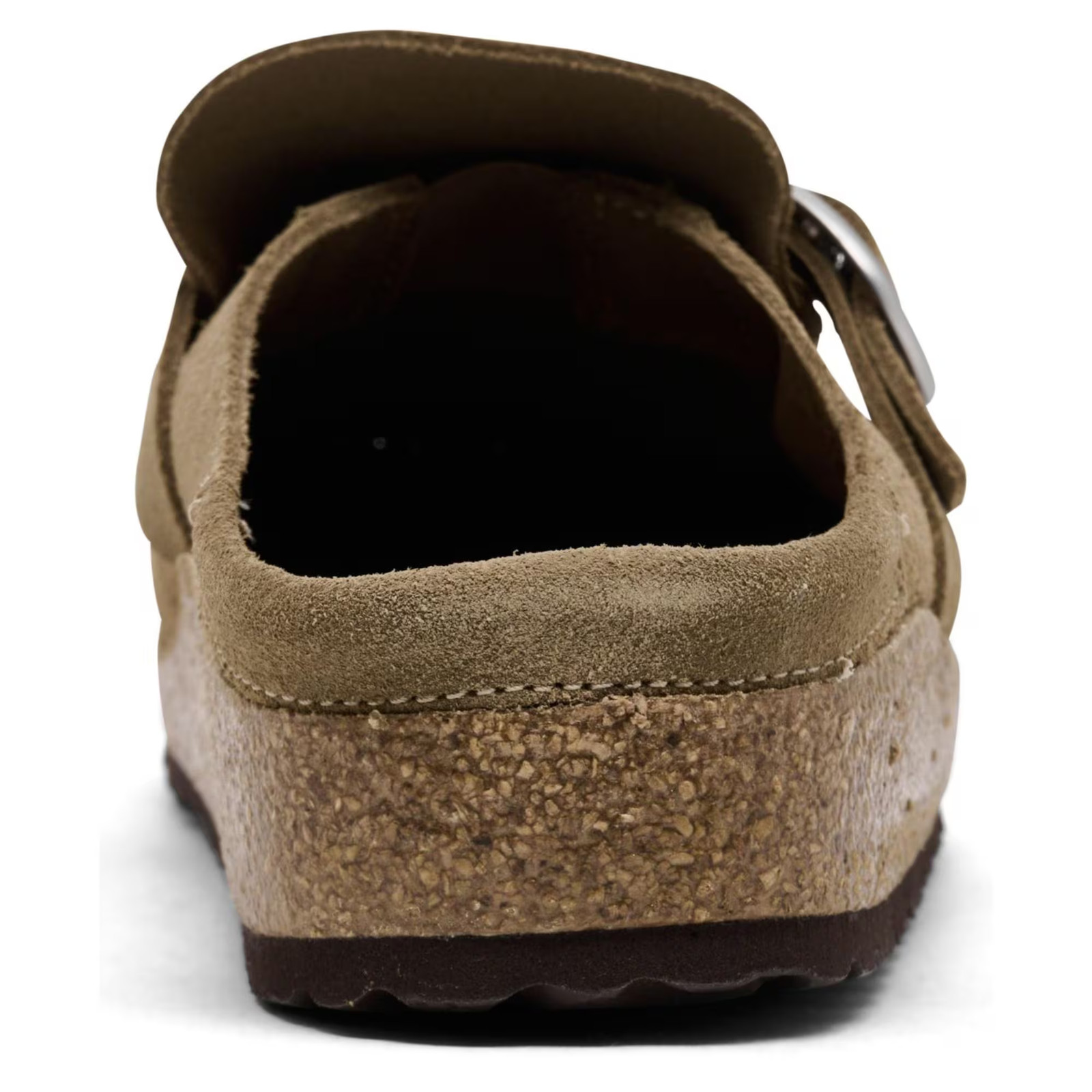 Women's Birkenstock Buckley Suede Leather Clogs Gray Taupe image 4