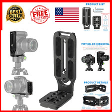 Camera L Bracket DSLR Quick Release Arca Swiss 1/4 3/8 Screw Holes CNC Alloy