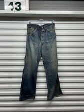 VTG 40s/50s Sanforized Donut Buttons Denim Carpenter Jeans - Blue - Size - 28