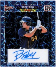 2026 Leaf Pro Set Metal Brady Ebel (1/1) '89 Mini Auto Lazer Blue Refractor