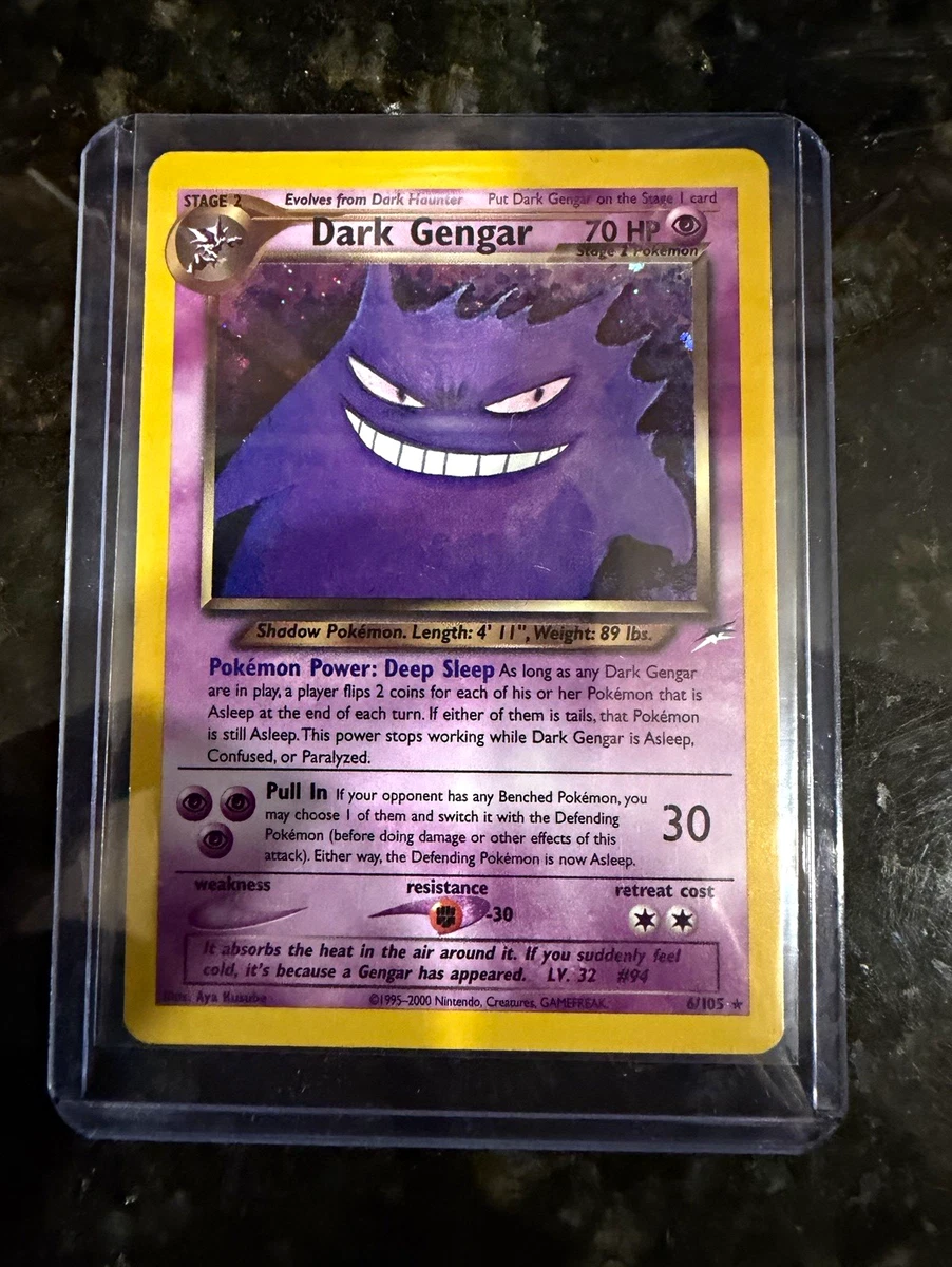 25+ Darkness Gengar Pokémon TCG Neo Destiny Individual Collectible