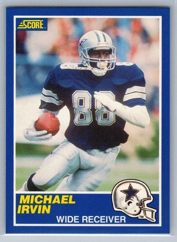 1989 Score - Michael Irvin #18 (RC) - HOF NM *TEXCARDS*
