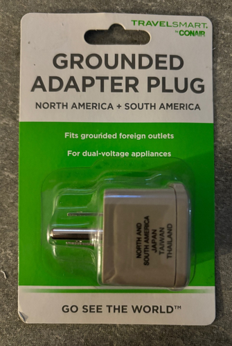 TravelSmart Grounded Adapter Plug for North & South America - Japan ...