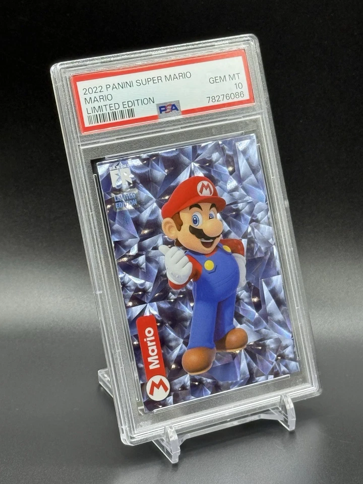 RARO 2022 Panini Super Mario - Mario - Edición Limitada PSA 10 GEMA COMO NUEVO Foto 2 de 4