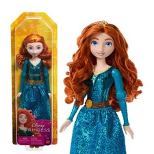 DISNEY PRINCESS MERIDA BAMBOLA SNODATA CON VESTITI E ACCESSORI SCINTILLANTI BAMB