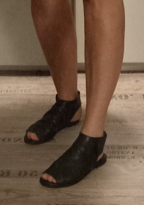 Wunderschöne Schuhe, Sandalen LE PEPITE  Damen 37 /38  Leder  Schwarz Sehr gut !