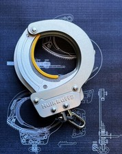 B2: Hulkkuffs Handcuffs, instantly locked when applied firmly on a wrist
