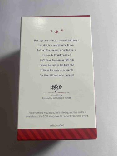 Hallmark Keepsake Ornament 2014 TOYMAKER SANTA 15th Anniversary Limited Edition - Picture 2 of 2