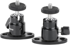 1/4-20 Mini Ball Head with Ceiling Mount for CCTV Video Wall Monitors Moun.