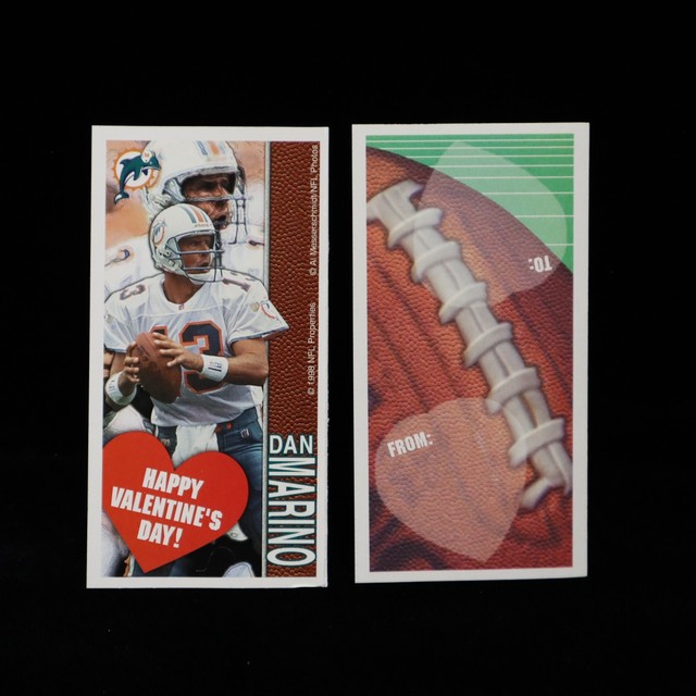 1998 Dan Marino Miami Dolphins "CLEO" NFL Properties QB Club Valentine Card
