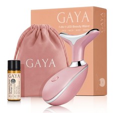 Red Light 7 in 1 LED Face and Neck Massager - Beauty Wand with Gentle Warmth ...