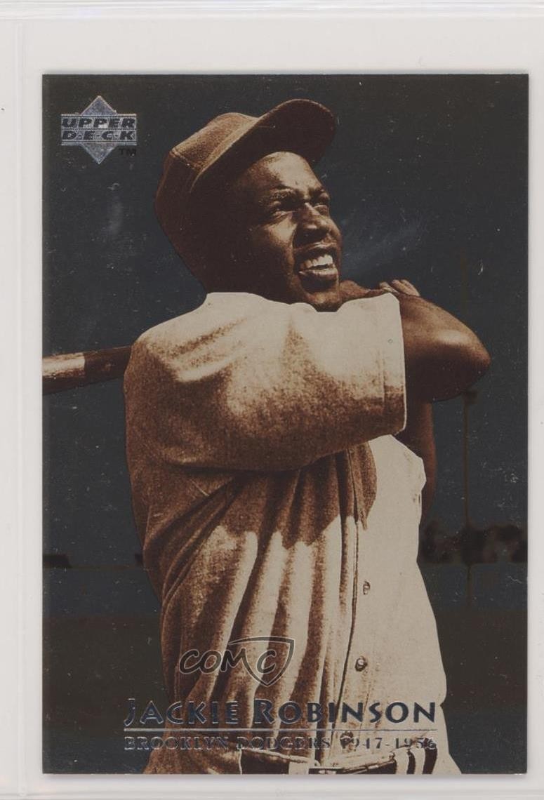 1997 Upper Deck 50th Anniversary Commemorative Jumbo Jackie Robinson #1 HOF 2i9