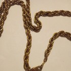 Men's Vintage 24" Goldtone Twisted Rope Chain Necklace With Lobster Clasp — photo 6