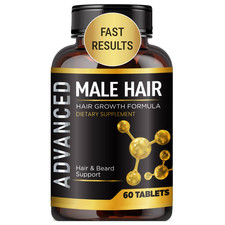 Hair Growth Vitamins For Men - Anti-Hair Loss, DHT Blocker, Thicker Fuller Hair