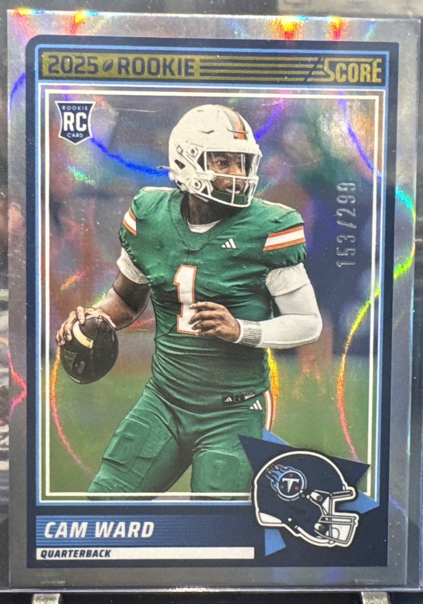 Cam Ward 2025 Score Rookies RC Circular Parallel /299 #13 Titans Circles 💥