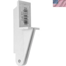 6.75" White Door Jamb Bracket for Lanai Screen Closers - Easy Screw Installation
