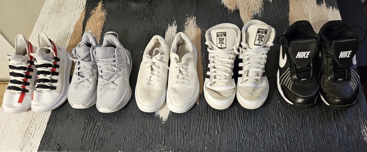 A Lot Of 10 Pairs Of Used Shoes ,Well Cleaned. $200 For All 10 Pairs Of Shoes.  — product photo 3 of 3