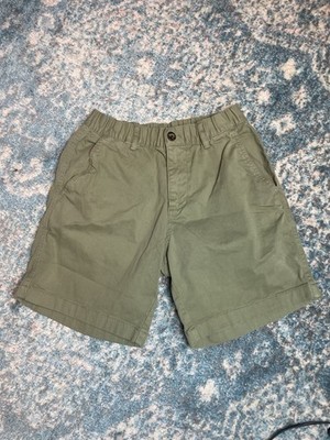 Bear Bottom Shorts Mens Small Green Chino Elastic Waist 7  Inseam Stretch