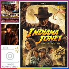 Indiana Jones Dial of Destiny DVD Movie Globe Trotting Adventure Harrison Ford