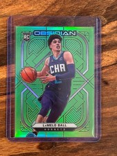 2020-21 Panini Obsidian LaMelo Ball #151 Electric Etch Green Flood (RC)