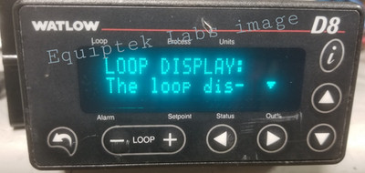Watlow D8 Temperature Controller TESTED D880-0000-0000 BRIGHT DISPLAY 8 outputs