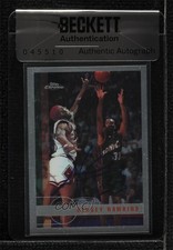 BAS 1997-98 Topps Chrome Hersey Hawkins #158 Seal of Authenticity Auto 3c7