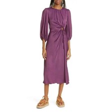 Farm Rio Burgundy Cutout Midi Dress Size XXS NEW! $230