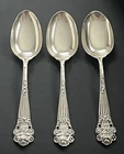 3 Antique Georgian by Towle Sterling Silver Spoons Pat 1898 Monogram 77 Grams