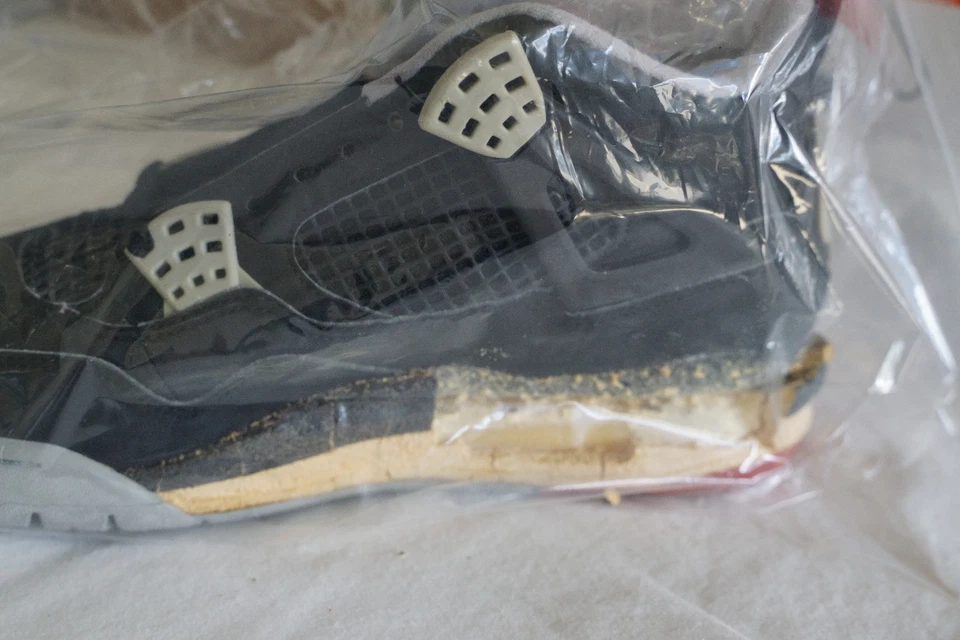 Jordan 4 IV Original Negro Rojo "Bred" talla 9 Foto 4 de 4