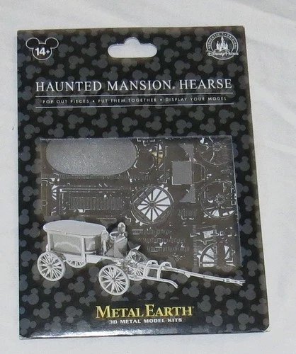 Disney Parks Haunted Mansion Hearse Metal Earth 3D Metal Model Kit