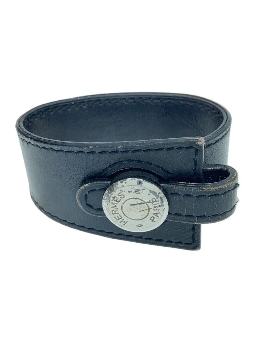 Hermes 3207 Leather Bracelet for Men in Black