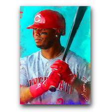 Ken Griffey Jr #82 Art Card Limited 34/50 Edward Vela Signed (Cincinnati Reds)