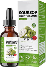 Soursop Bitters Liquid 2 Fl Oz, Soursop Graviola Leaf Extract Liquid Drop, Sours