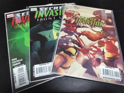 SECRET INVASION FRONT LINE  COMPLETE  SET 1-5  MARVEL  2008