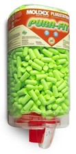 Moldex M6845 Pura-Fit Earplugs, Long Length (500 per Dispenser), Bright Green