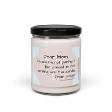 Humorous Scented Candle for Moms, Funny Gift for Mother's Day, Non Tox Soy Wax