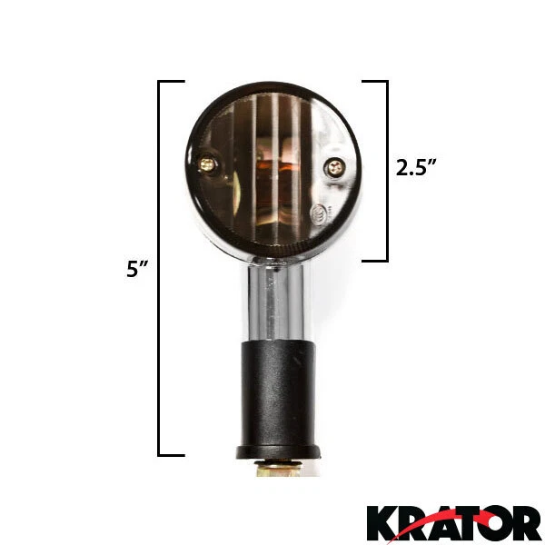 Luces de señalización de giro de bala de humo para motocicleta 4 piezas para Honda VTX 1300 C R S RETRO Foto 3 de 4