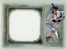  2013 TOPPS FIVE STAR ADRIAN GONZALEZ ENOURMOUS JUMBO JERSEY RELIC 17/35 DODGERS