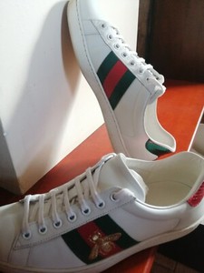 Gucci men's ace bee sneakers