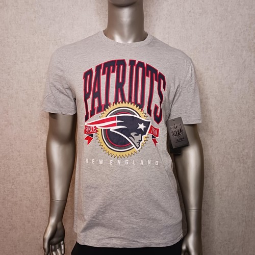 NFL Team Apparel New England Patriots T Shirt Mens Size Large Gray NFL New - Picture 2 of 8