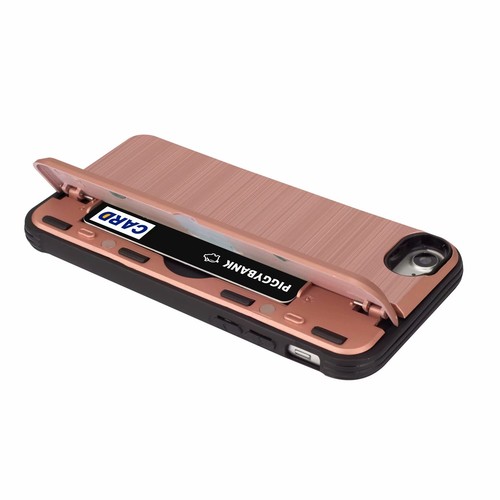 Funda protectora híbrida a prueba de golpes con ranura para tarjetas con soporte para tarjetas para iPhone 6s 7/8 7Plus - Imagen 52 de 58