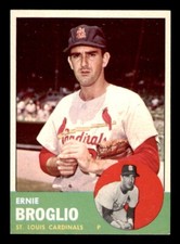 1963 Topps Baseball #313 Ernie Broglio NM/MT *e1