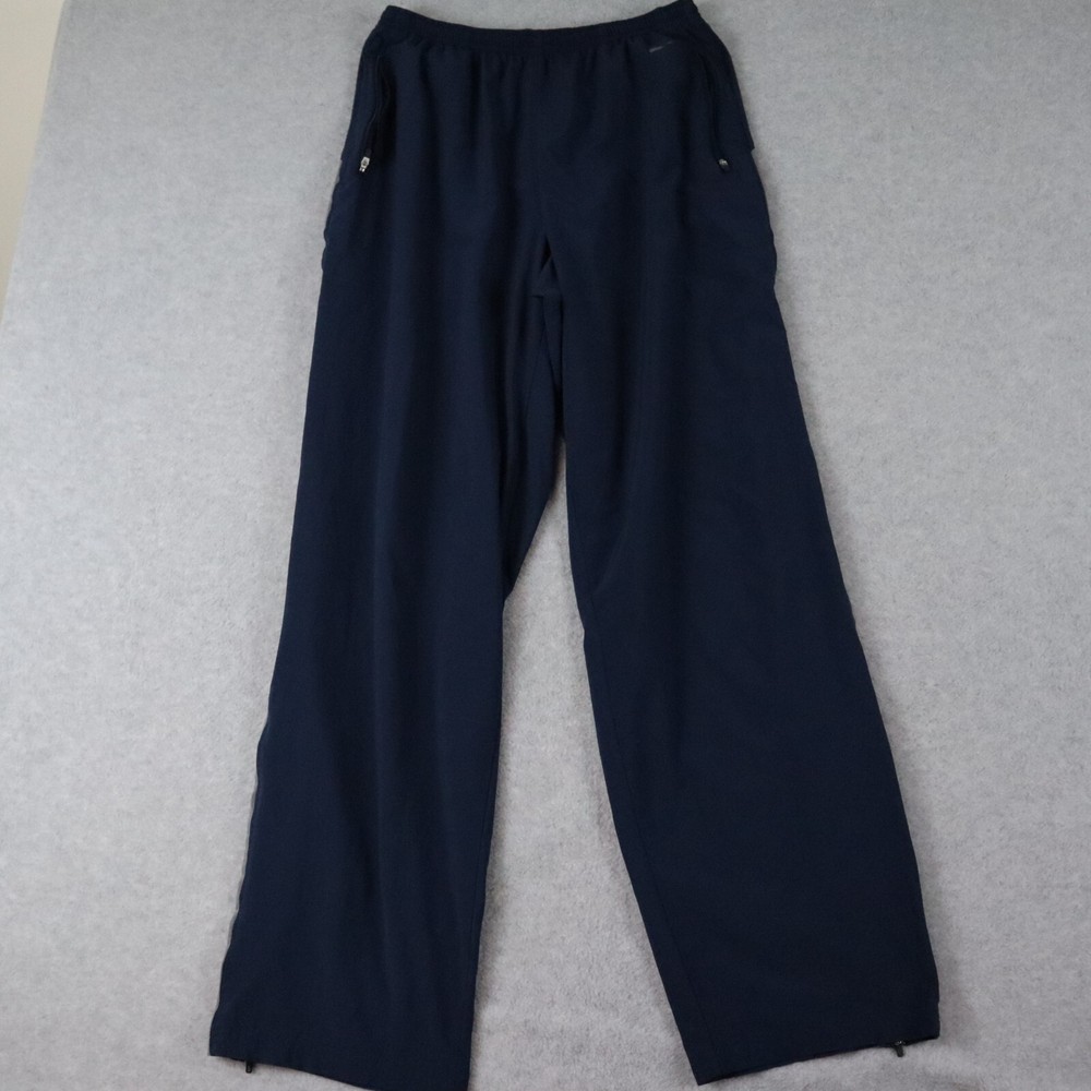 Nike Mens Large Dry Fit Active Training Pants Blue for Gym Track Sports