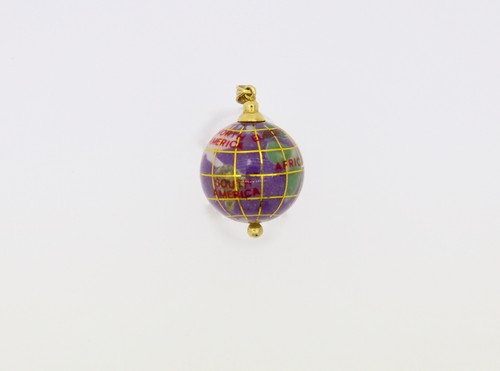 Multi Gemstone Earth Globe Pendant | eBay