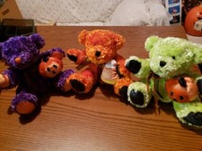 3 Halloween Teddy Bears