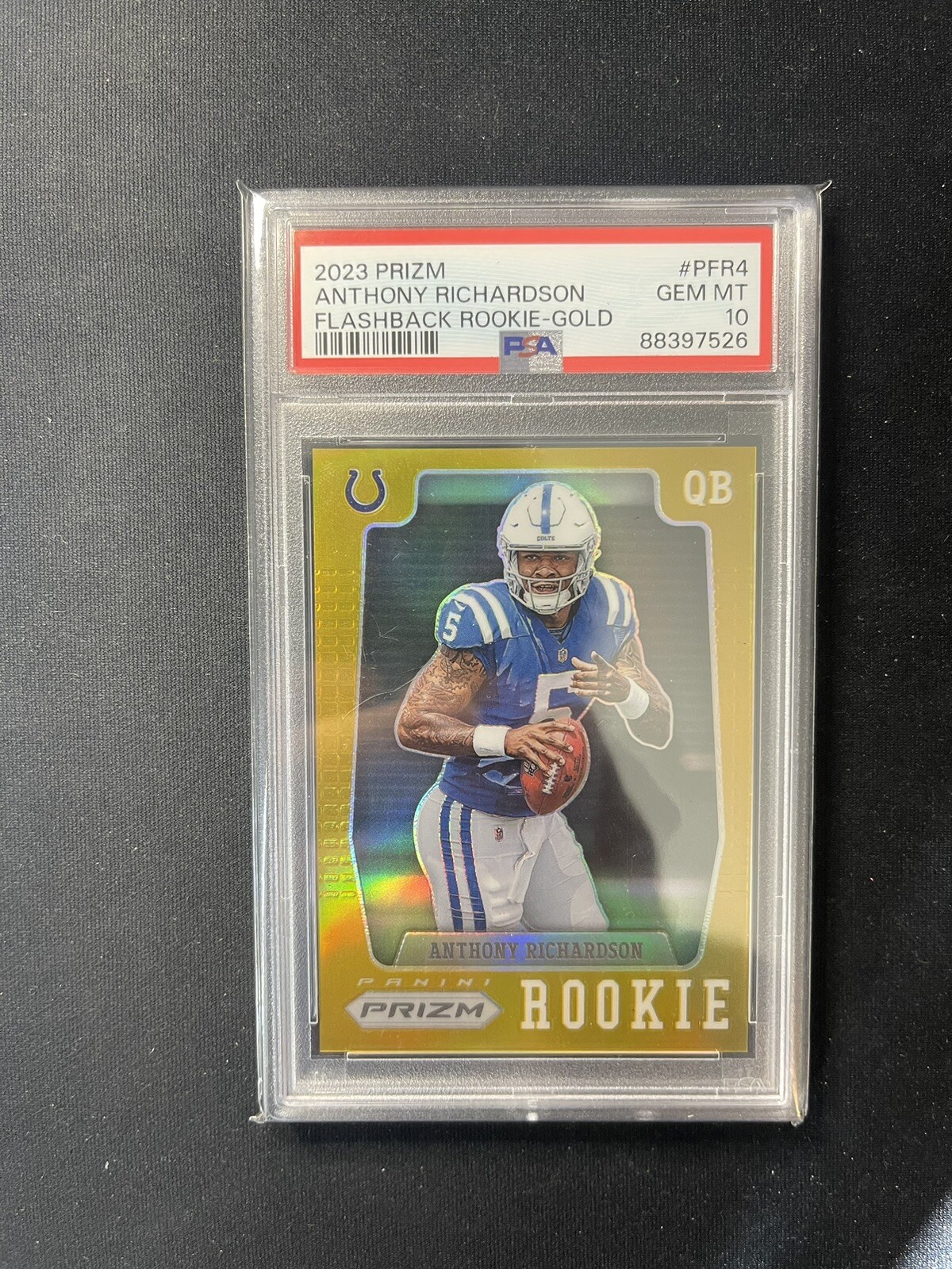 Anthony Richardson Panini Prizm Prizm Flashback Rookie #PFR4 Gold