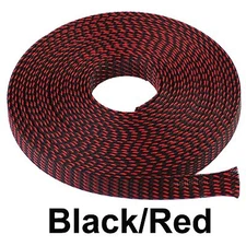 ALL SIZES & COLORS 5' FT - 100 Feet Expandable Cable Sleeving Braided Tubing LOT
