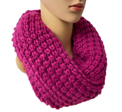 S.Oliver Schal Loop Schlauchschal Winterschal Damen Strick Pink Rosa UVP: 29,99 