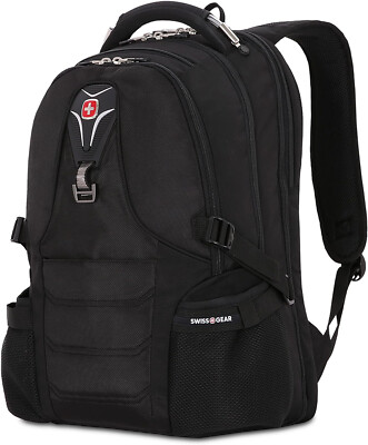 SWISSGEAR Scansmart Laptop Travel School Backpack Fits TSA Friendly Black NWT