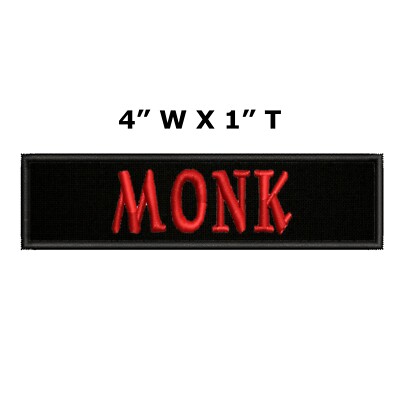 MONK Toon Patch Embroidered Iron-On Applique WOW Badge Geek Gamer